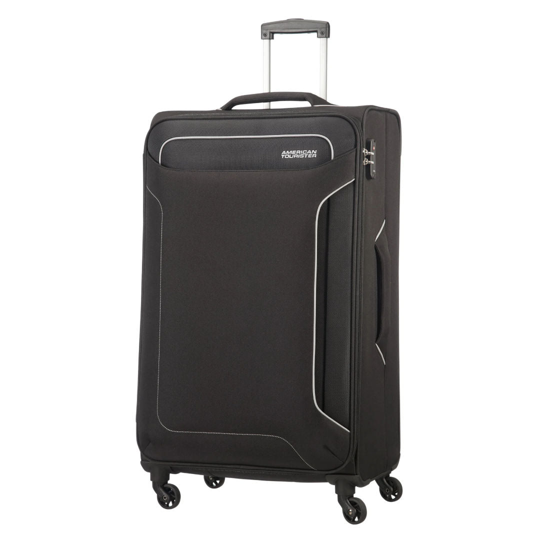 American Tourister Holiday Soft Spinner With TSA Lock, Black