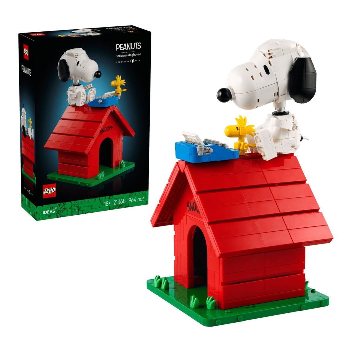 LEGO Ideas 21368 Peanuts Snoopy’s Doghouse Building Toy Set, 964 Pieces for Adults 18 Years and Above