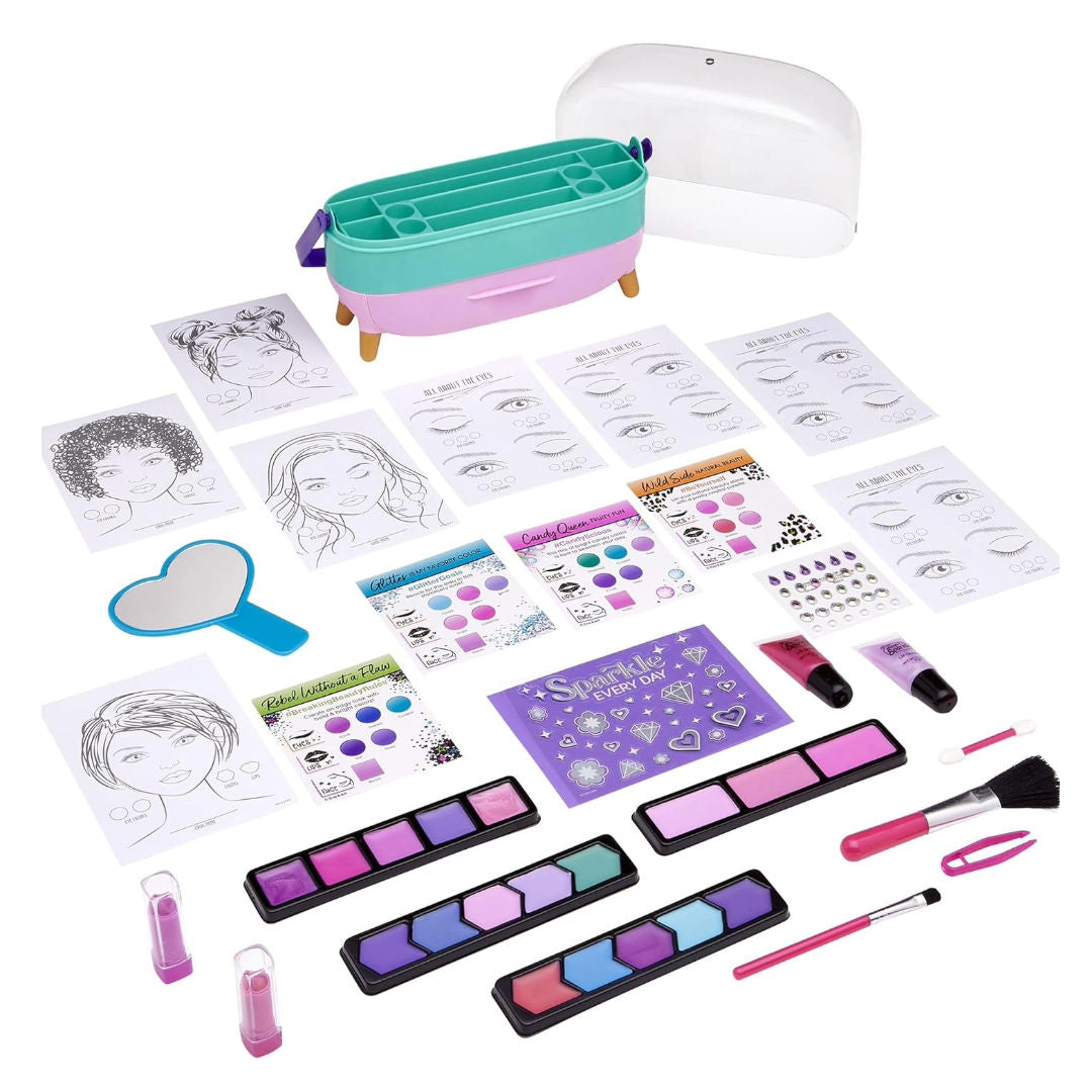 Cra-Z-Art Shimmer ’n Sparkle All-in-One Beauty Caddy Makeup Kit, 8+ Years