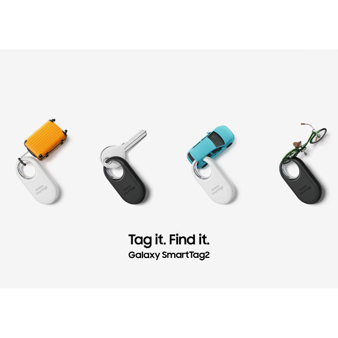 Samsung Galaxy SmartTag2 Bluetooth Tracker, White, Pack of 1, Up to 500 Days Battery