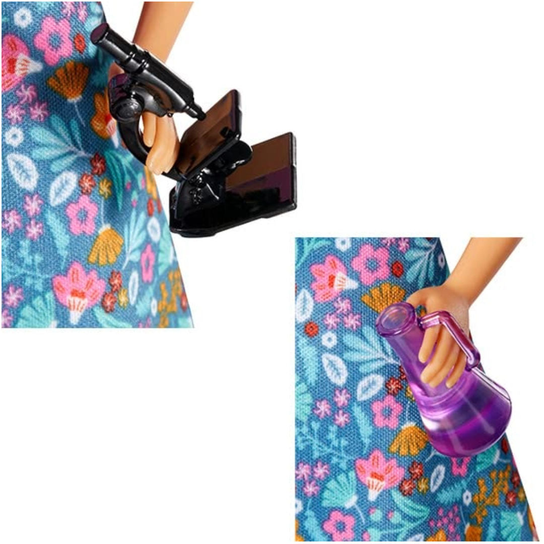 Barbie Teacher Doll, Blonde With 10 Teaching Accessories, Including Spinning Globe And A Laptop That Opens And Closes, Gift For 3 To 7 Year Olds