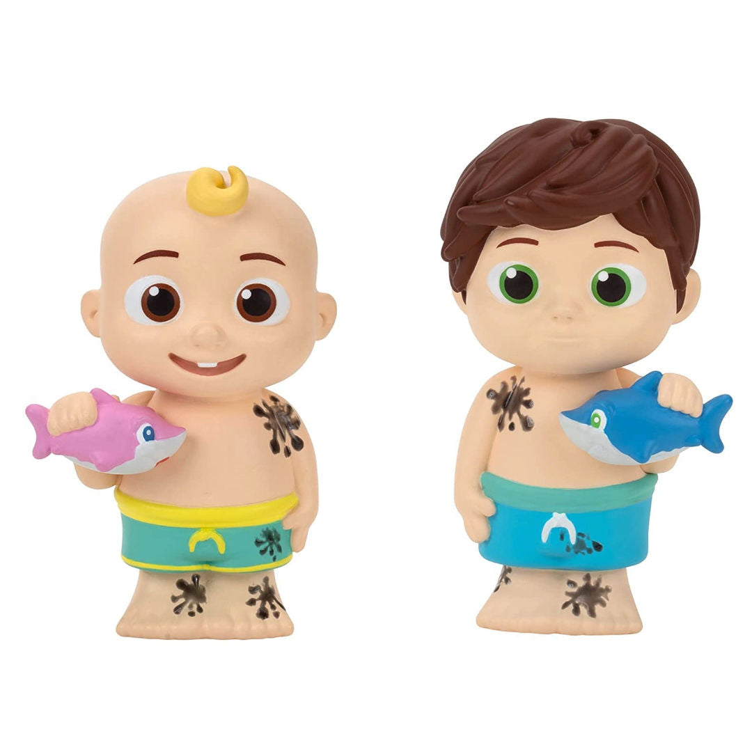 CoComelon MUSICAL BATHTIME PLAYSET, Plays Clips of The ‘Bath Song’, Features 2 Color Change Figures , JJ & Tomtom, 2 Toy Bath Squirters, Cleaning Cloth
