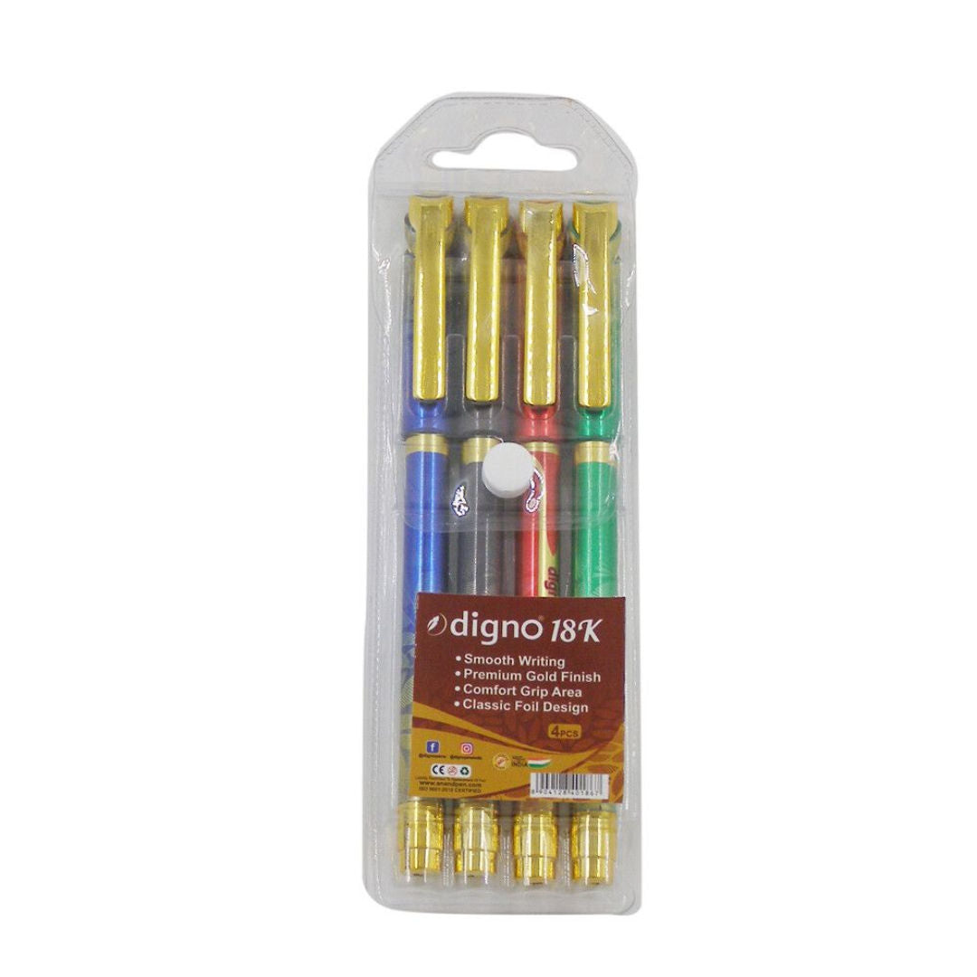 Digno 18K Ball Point Pens Assorted, 0.7mm