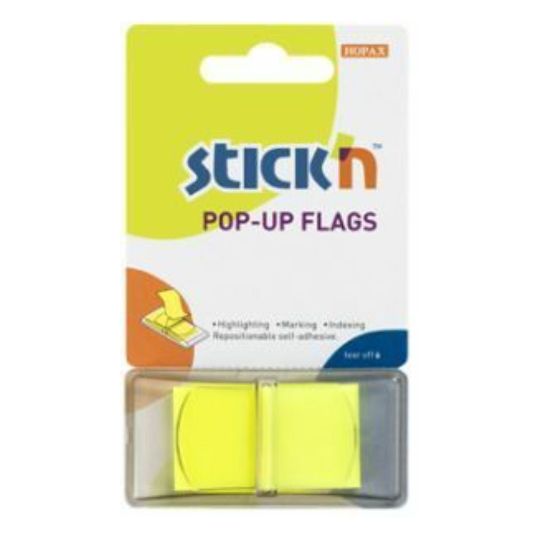Stick’n Pop-Up Flags, Assorted Colours, 50 Sheets