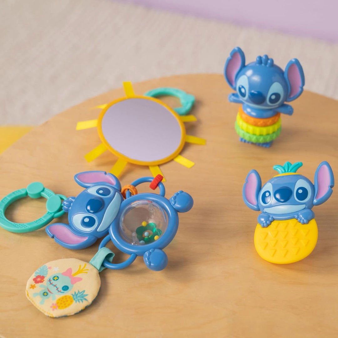 Bright Starts Disney Lilo & Stitch Baby Stitch Tropical Treasures Gift Set, 0M+