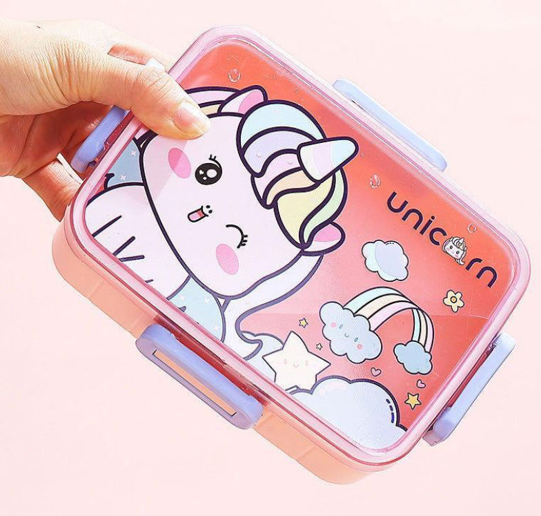 Twisoo Kids Lunch Box Plastic with Spoon, LBP-006