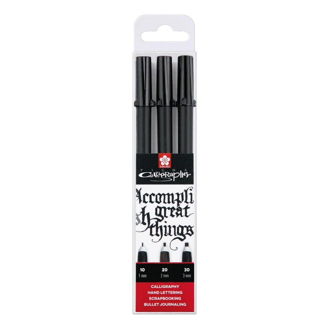Sakura Pigma Calligraphy Pen Set 3 pieces, POXSDKC349