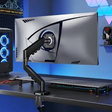 Pawa Single Gas Spring Computer Arm-Black