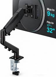 Pawa Single Gas Spring Computer Arm-Black
