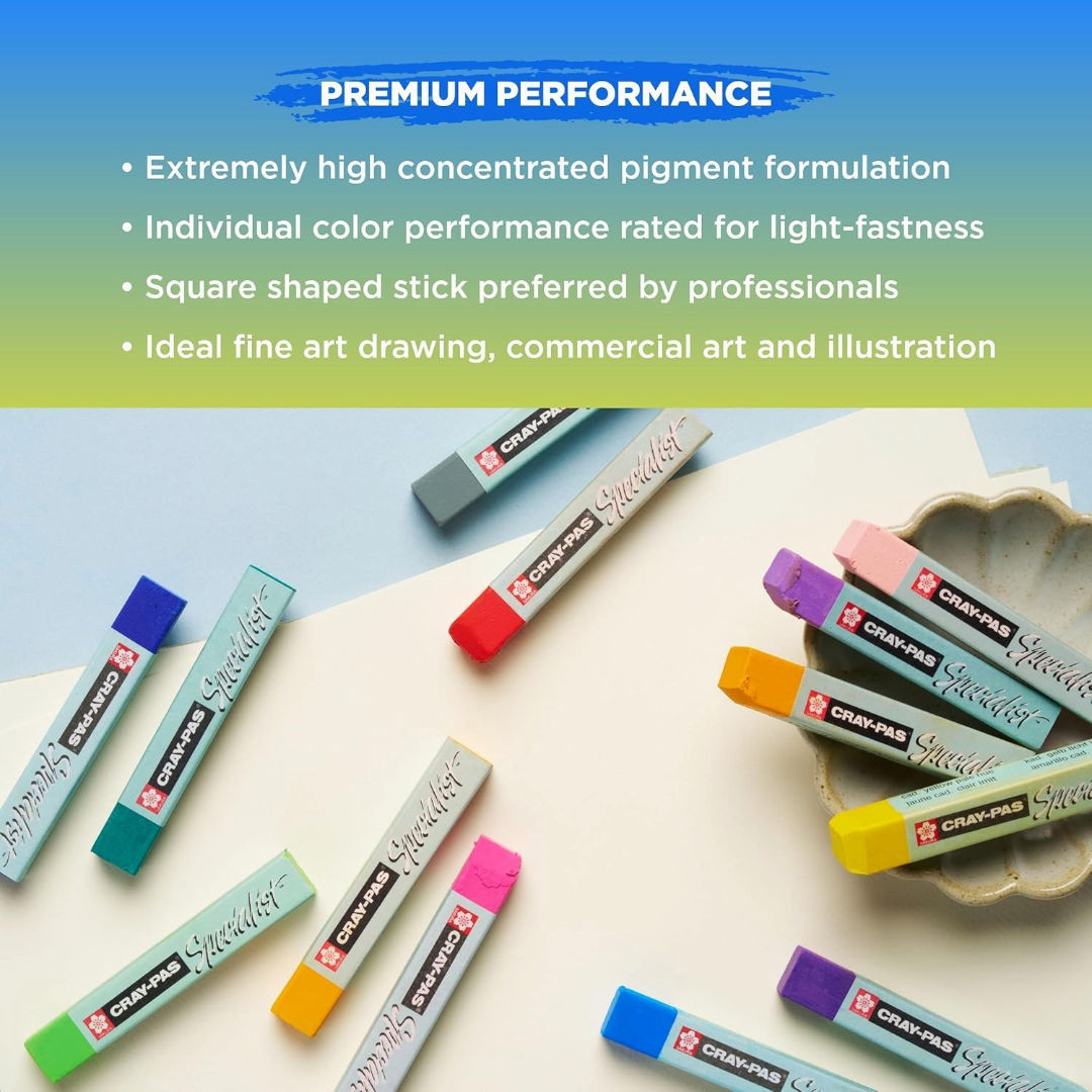 Sakura Specialist Oil Pastels Colour 12 Set, ESP12