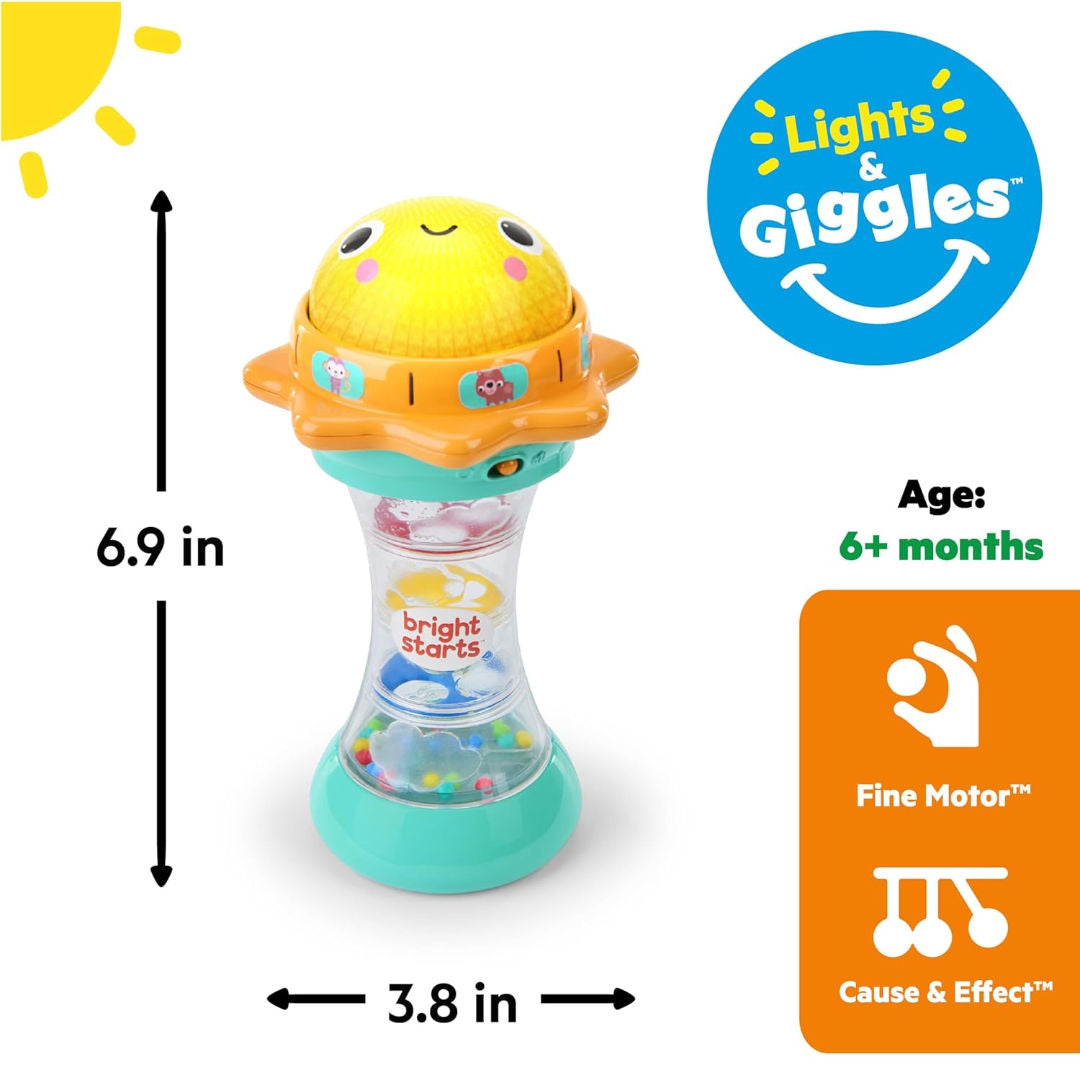 Bright Starts Lights & Giggles Just for Sun Flashlight Toy, (17.9 cm)