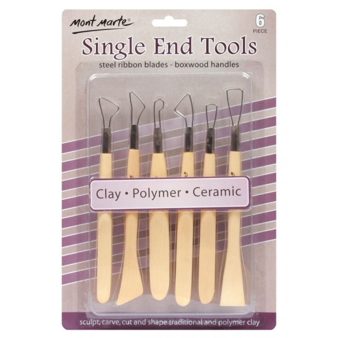 Mont Marte Single End Tools, 6-Pieces, MMSP0004