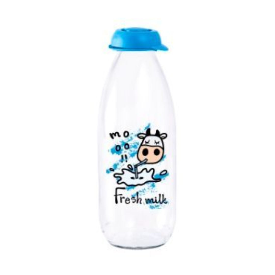 Herevin Glass Milk Bottle, 1L