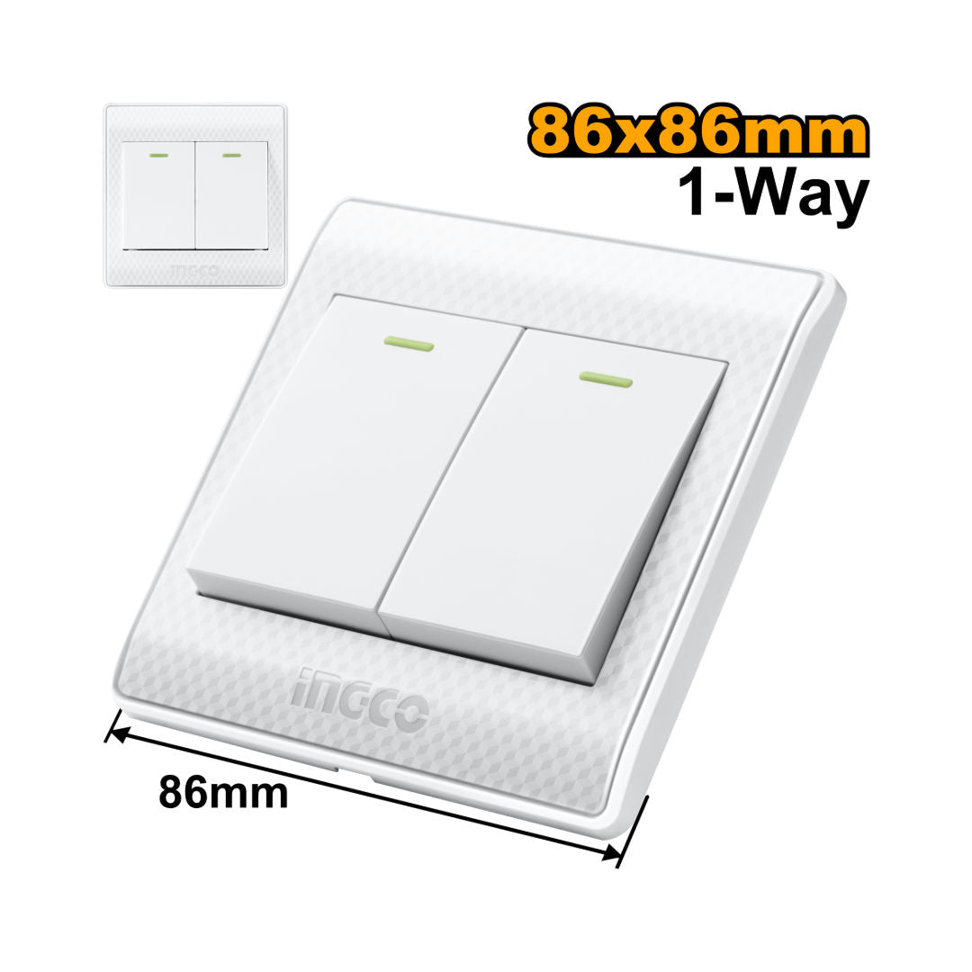 INGCO Switch, 86x86mm, 16A