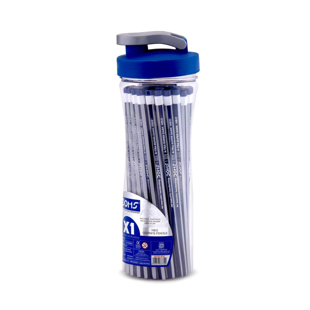 DOMS 30 Pieces X1 HB/2 Pencils Plastic Sipper