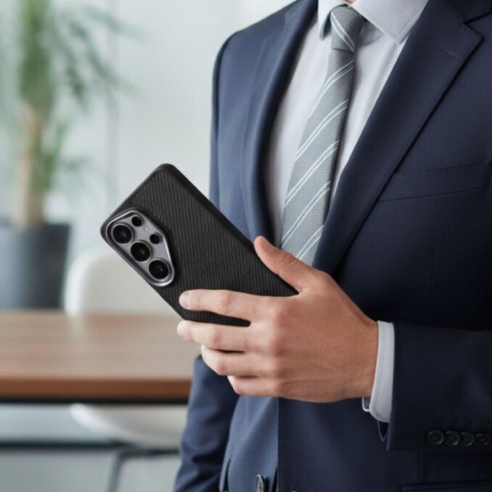 Blupebble Carbon Arma Case for Samsung S26 Ultra, Black