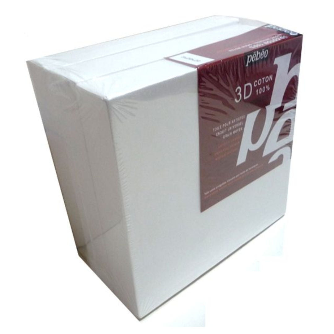 Pebeo 3D Cotton Canvas, 10×10 cm, 3 piece, 782498