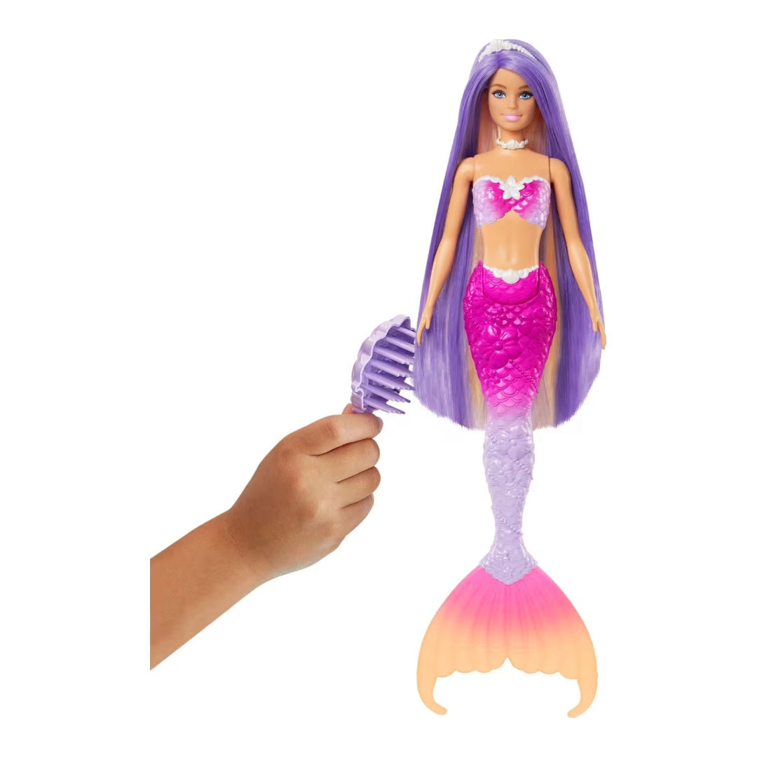 Barbie Malibu Color Changing Mermaid Doll with Accessories, 3+ Years