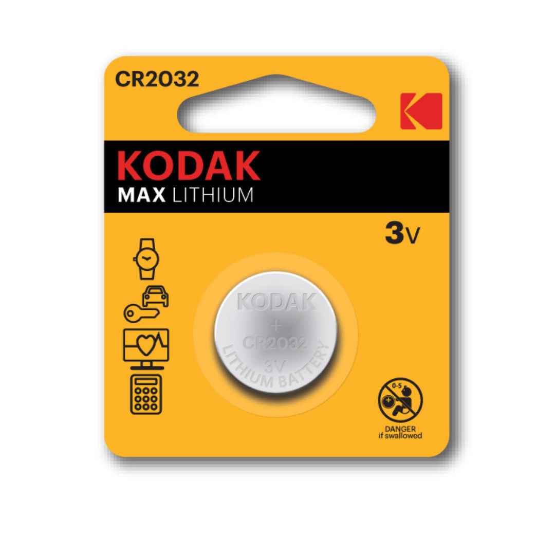 Kodak Max Lithium Coin Cell Battery, 3V
