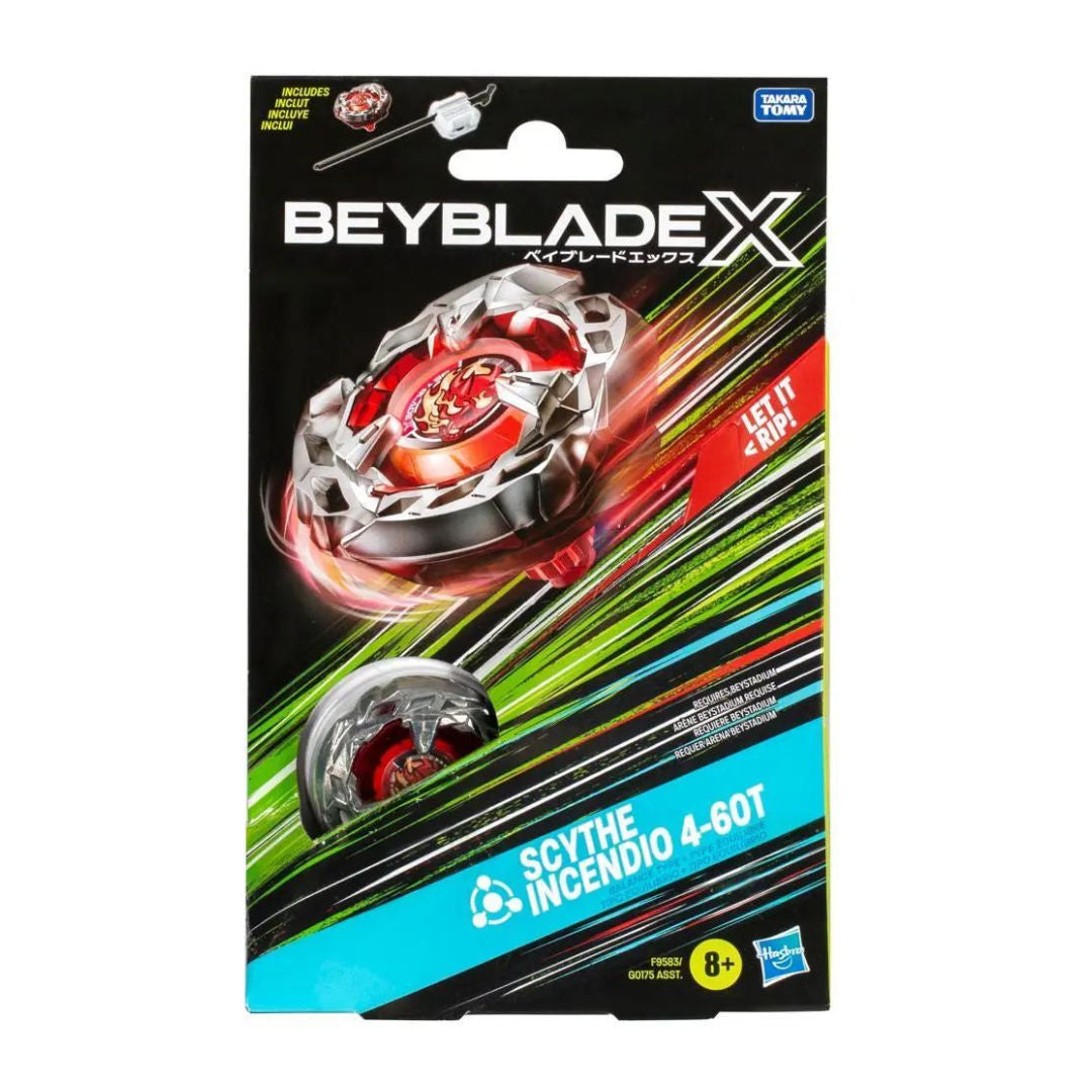 Beyblade X Scythe Incendio 4-60T Launcher Set, 8+ years