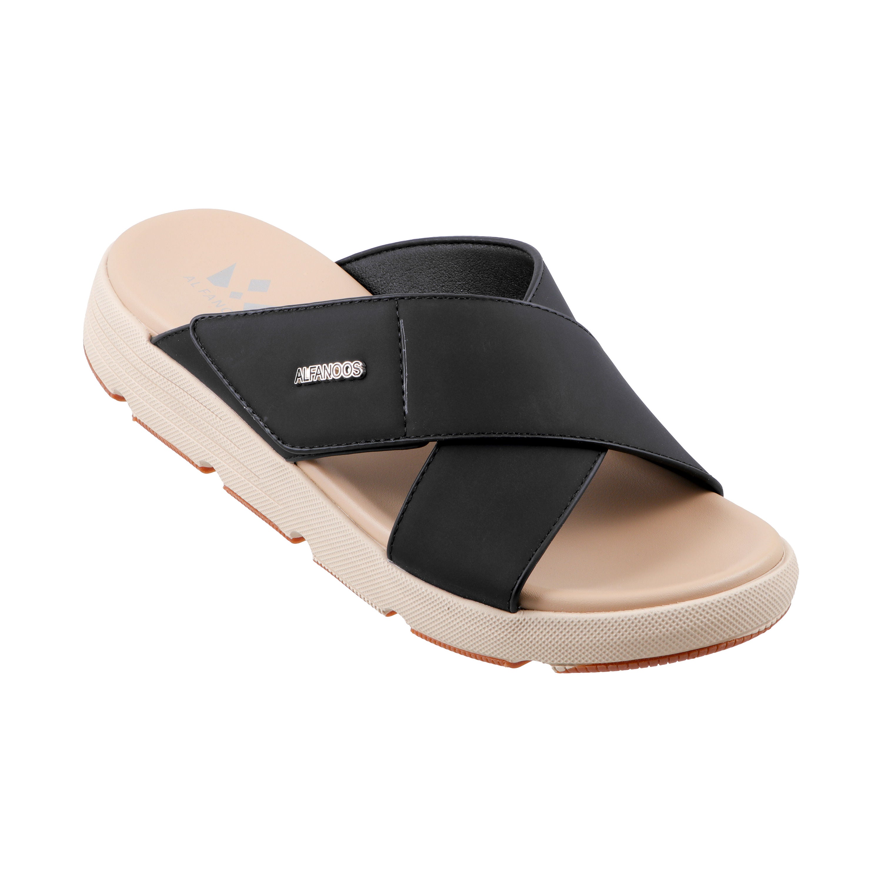 AL FANOOS Men's Medicated Sandals with Microfiber Upper, PU Foam Insole & EVA-TPR Sole