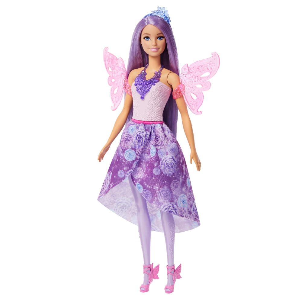 Barbie Fantasy Fashion Pack, Doll with Clothes & 8 Accessories, Mermaid Tail, Fairy Wings & 10+ Looks