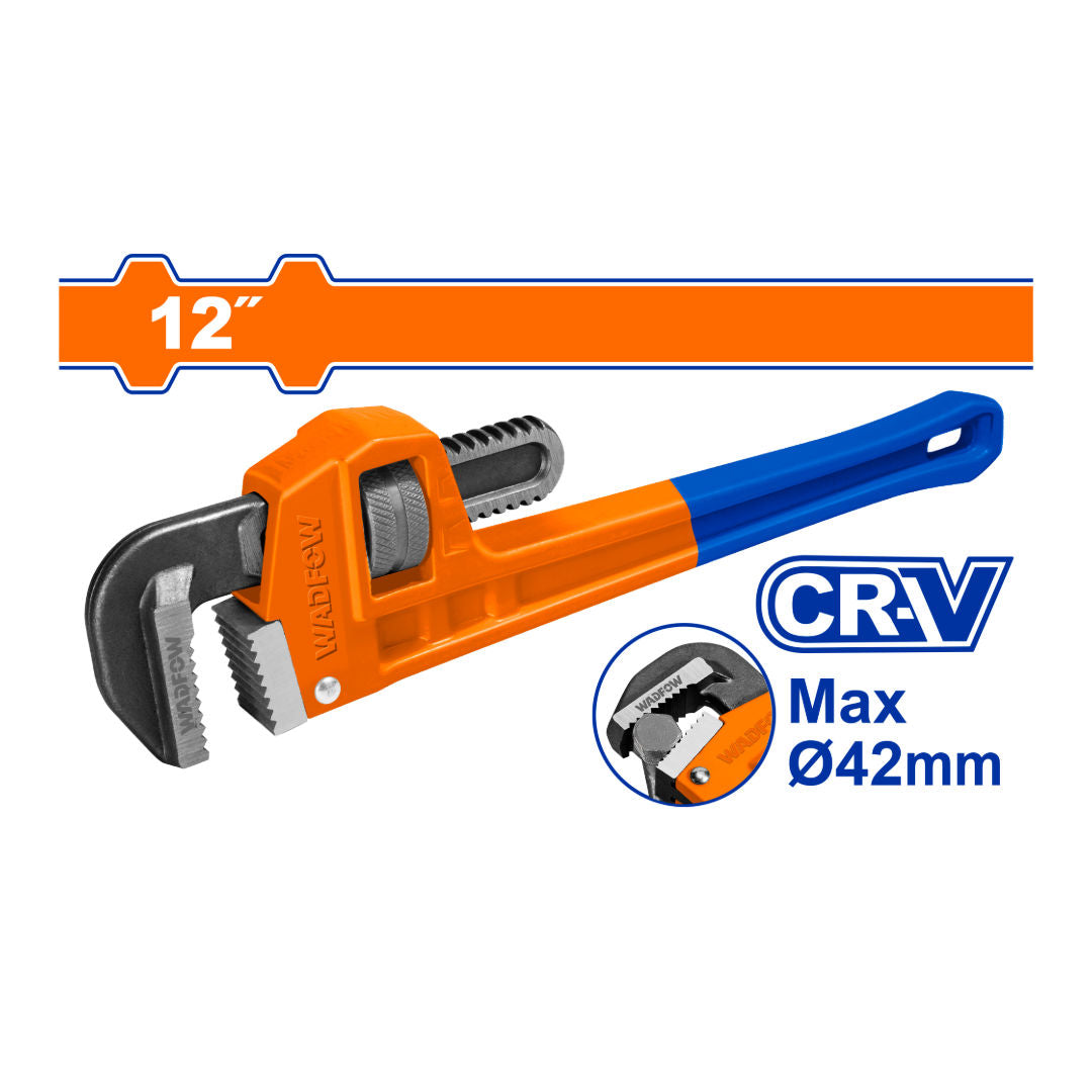 WADFOW Pipe Wrench Soft Plastic Handle