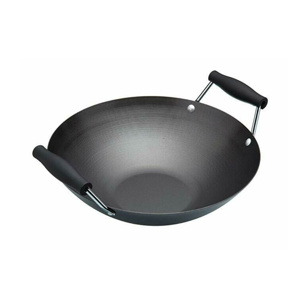 Kitchen Craft Non Stick Wok Pan, Carbon Steel