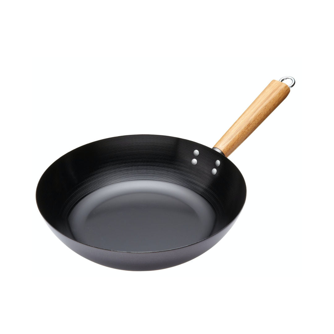 Kitchen Craft Non Stick Wok Pan, Carbon Steel