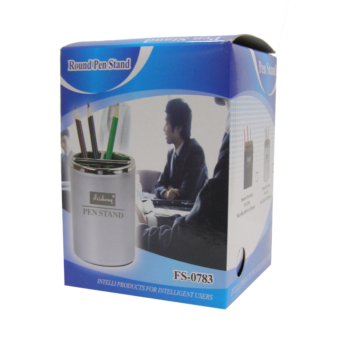 RSC 3 Compartment Pen Stand, Silver/Gold, D19-274