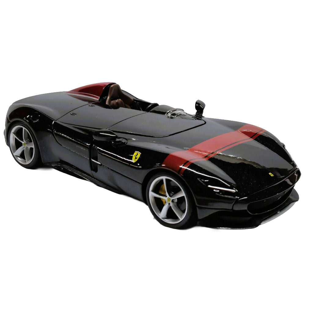 Bburago Ferrari Monza SP1, Ferrari Race & Play, Die-Cast Car, Black/Red, 1:24