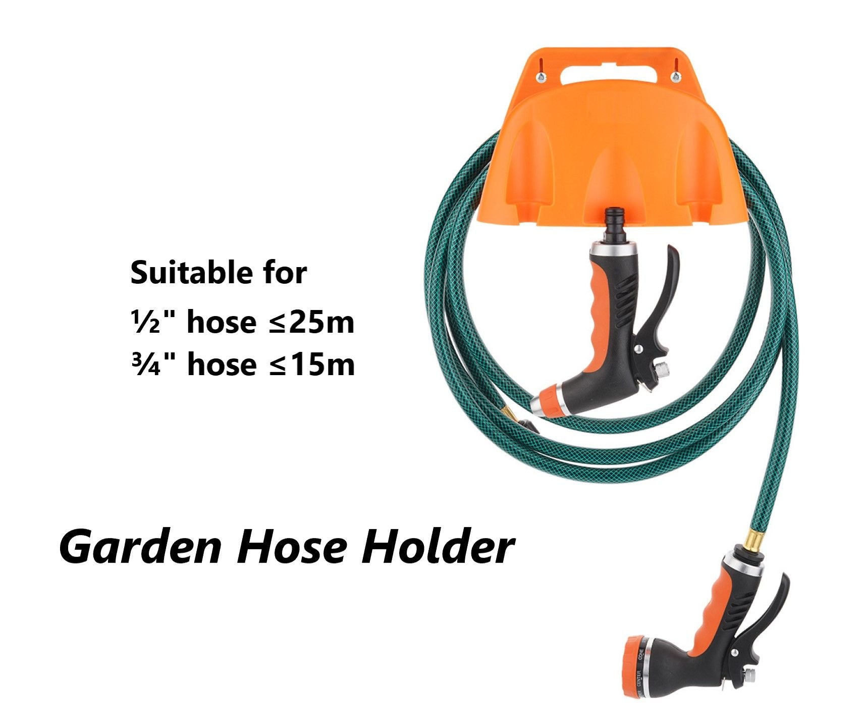 Heavy-Duty Plastic Garden Hose Holder