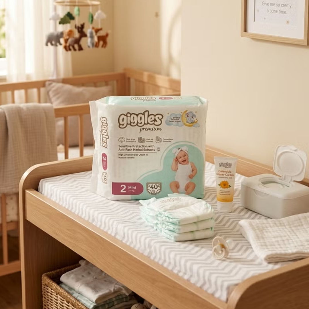 Giggles Premium Jumbo Baby Diapers, Size 4, 9 to 14kg, Pack of 54