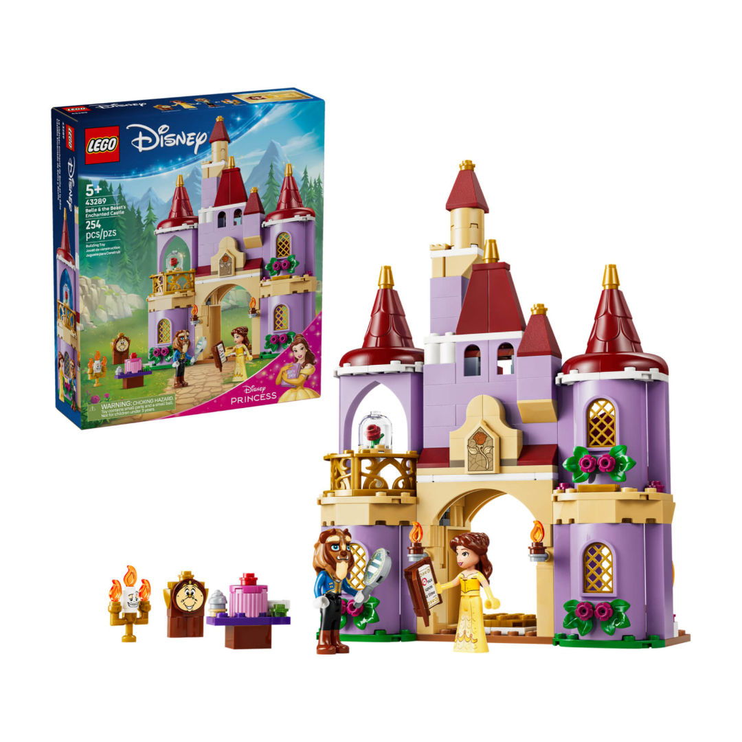 LEGO Disney Princess Belle and the Beast's Enchanted Castle Building Set, For Age 5+ Years