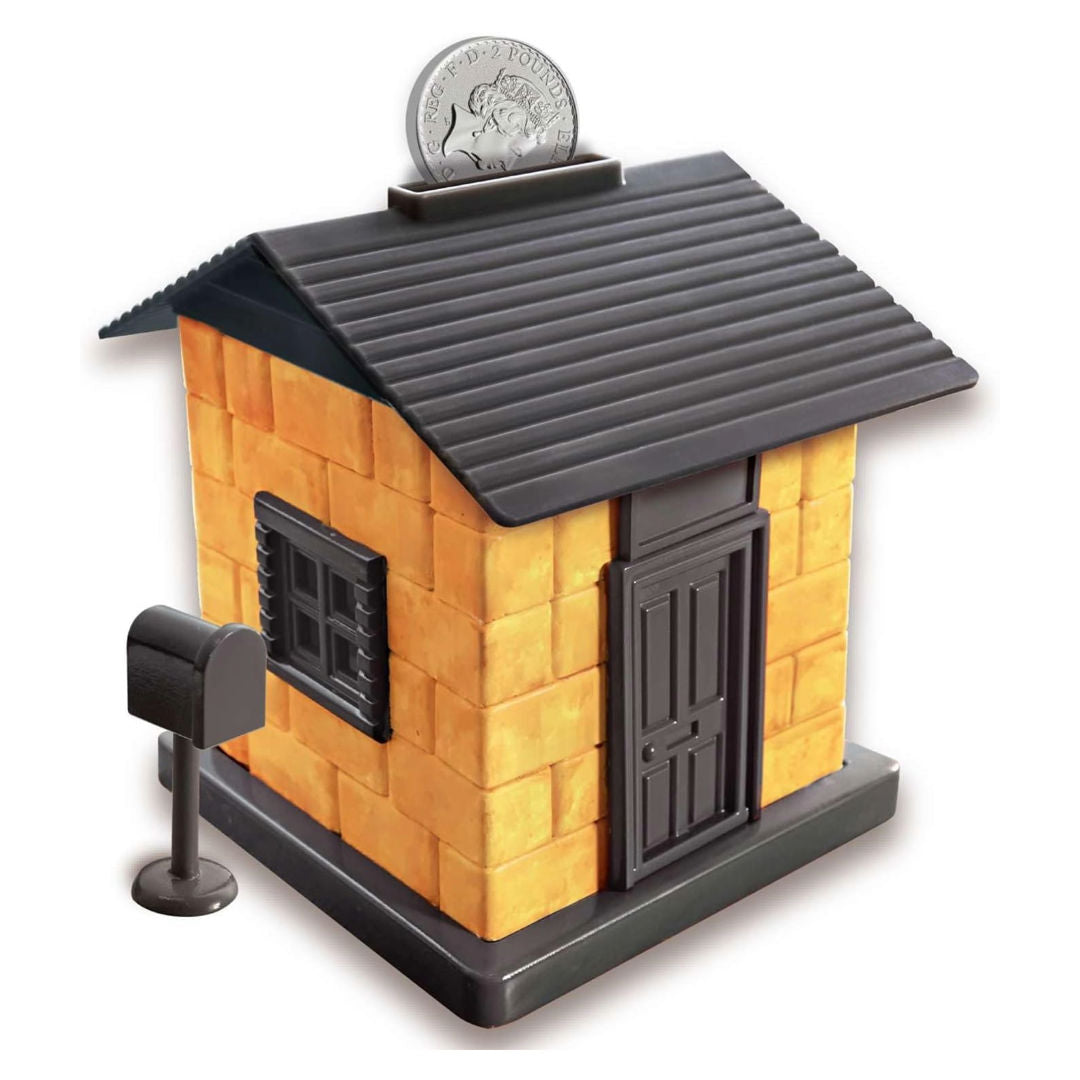 4M KidzLabs Mini Brick Architect Money Bank Activity Kit, 5+ Years