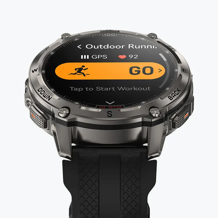 KOSPET TANK T4 Rugged GPS Smartwatch with AMOLED Display, Bluetooth Calling, Offline Maps & 10ATM Waterproof