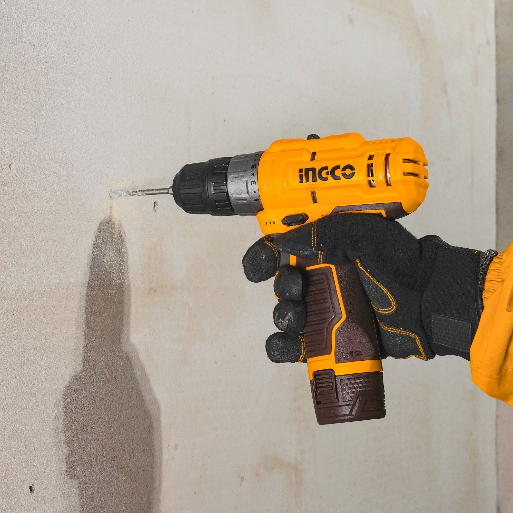 INGCO 12V Cordless Impact Drill Kit, 20Nm, 2-Speed with USB-C Batteries & Carry Case