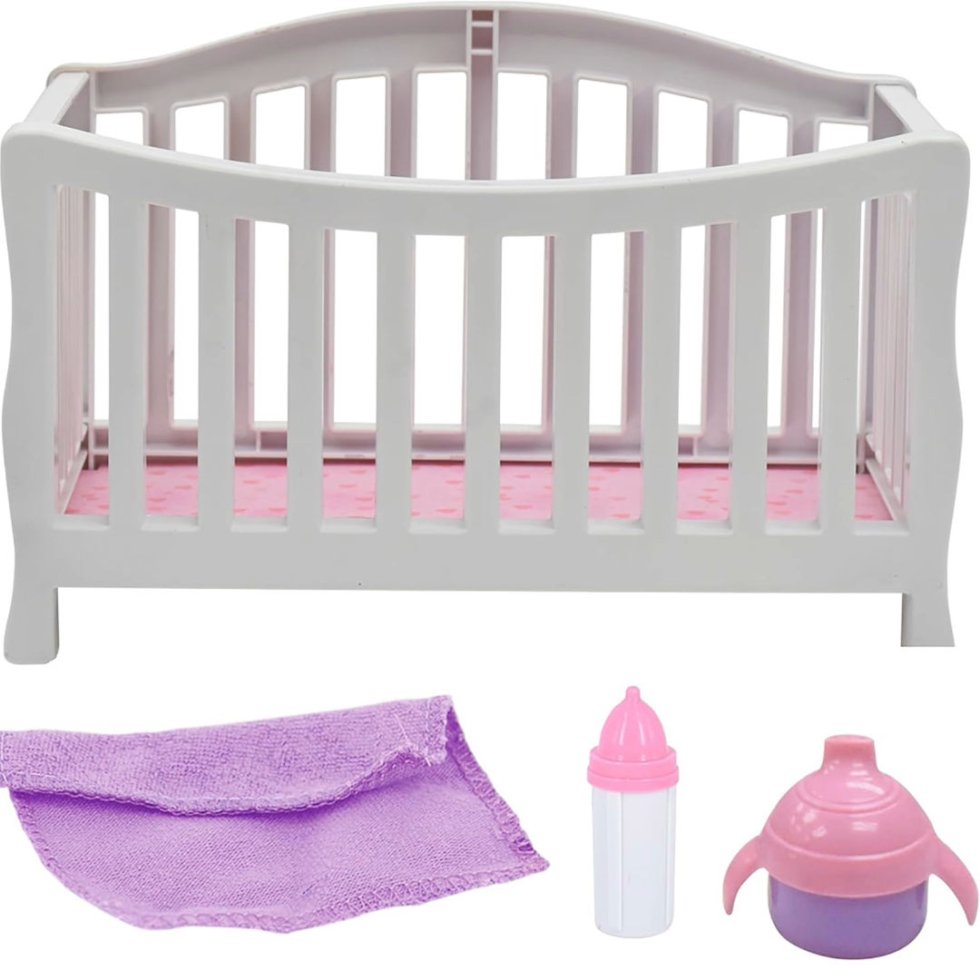 Baby Maziuna Little Darlings Doll in Crib, 2+ Years