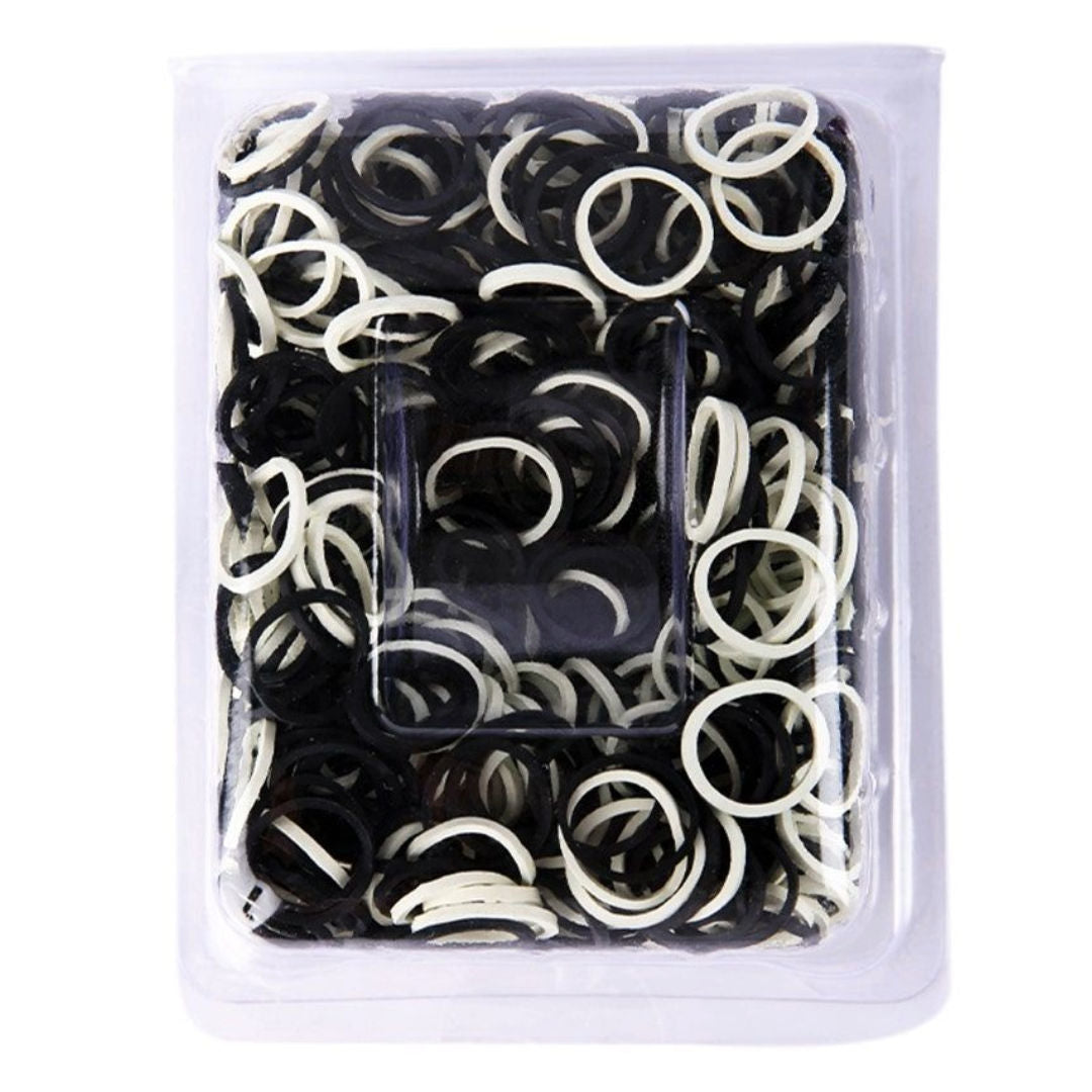 Onetech Rubber Band Blk&Wht, 1000pcs