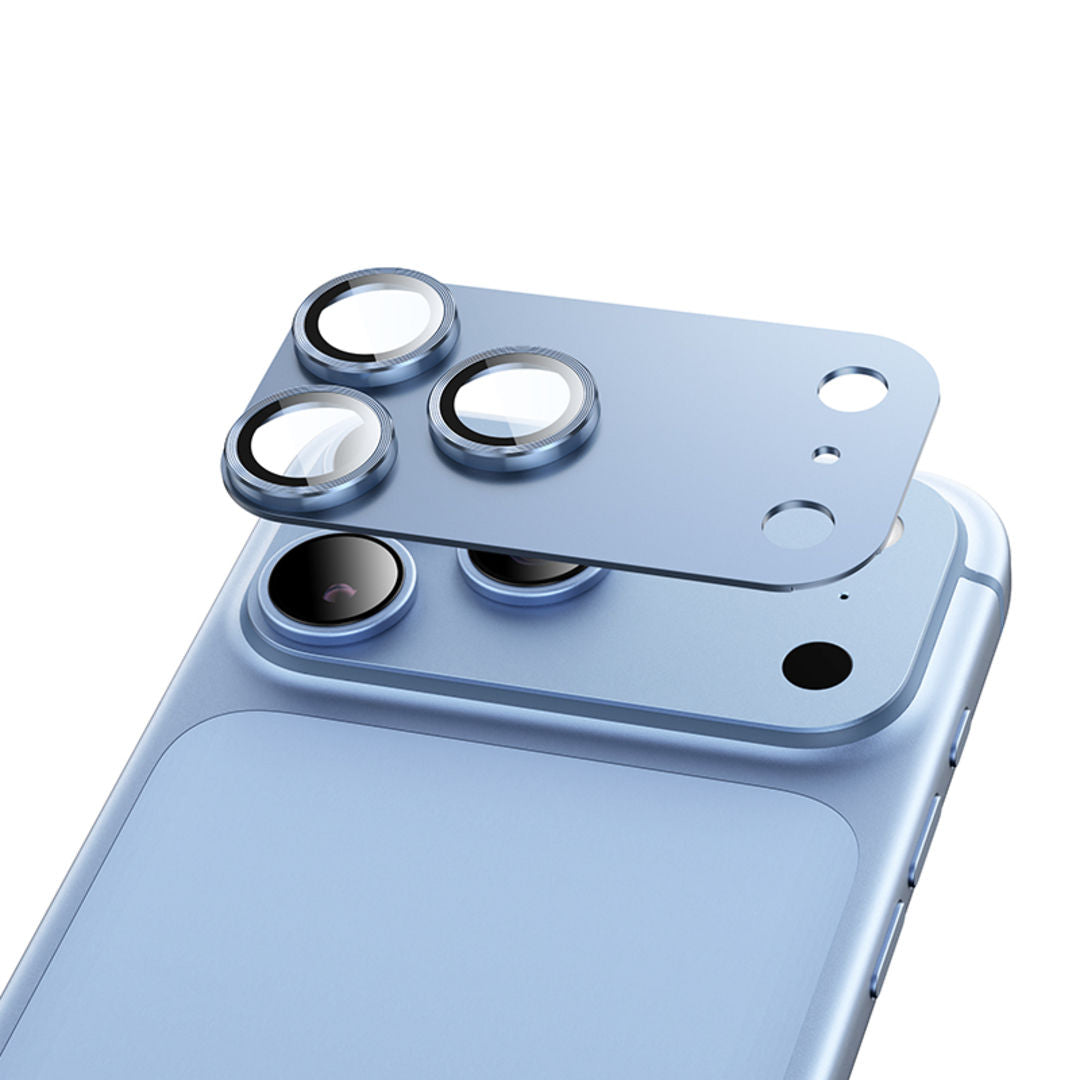 Hoco V16 Armor Metal Integrated Lens Glass for iPhone 18 Pro, 3D Full Coverage, Aluminum Alloy Protection