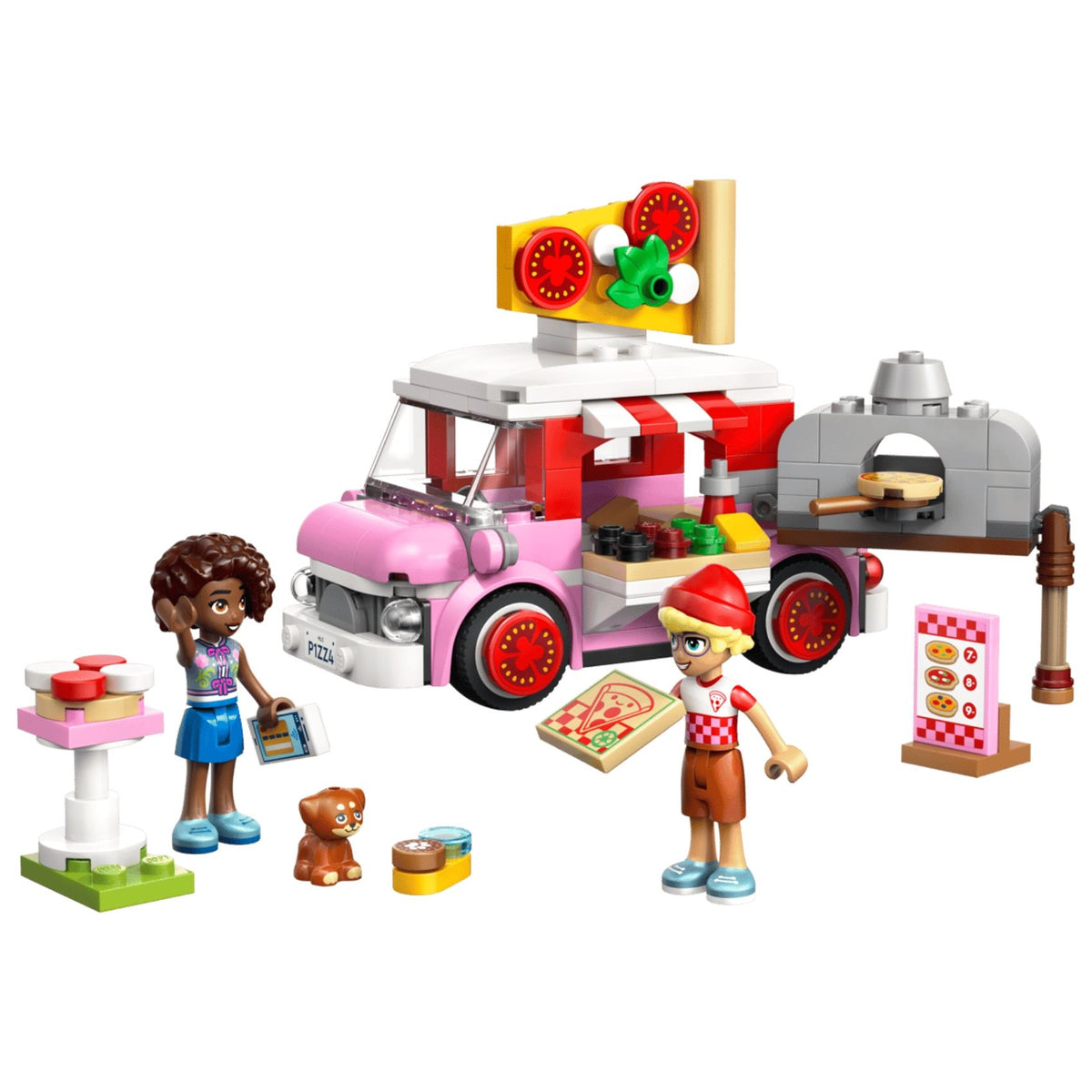 LEGO Friends 42694 Pizza Truck Building Toy Set, 190 Pieces for Girls and Boys Ages 6 Years and Above