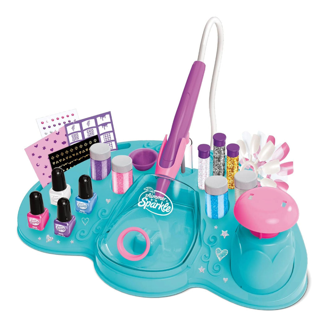 Cra-Z-Art Sparkle Glitter & Shimmer Airbrush Designer Nail Art Set, Children Ages 8+