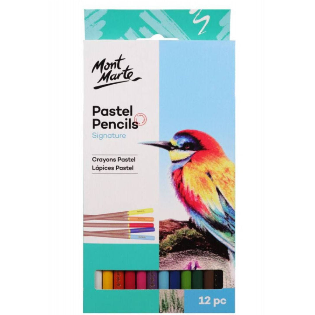 Mont Marte Pastel Pencils, 12-Pieces, MPN0098