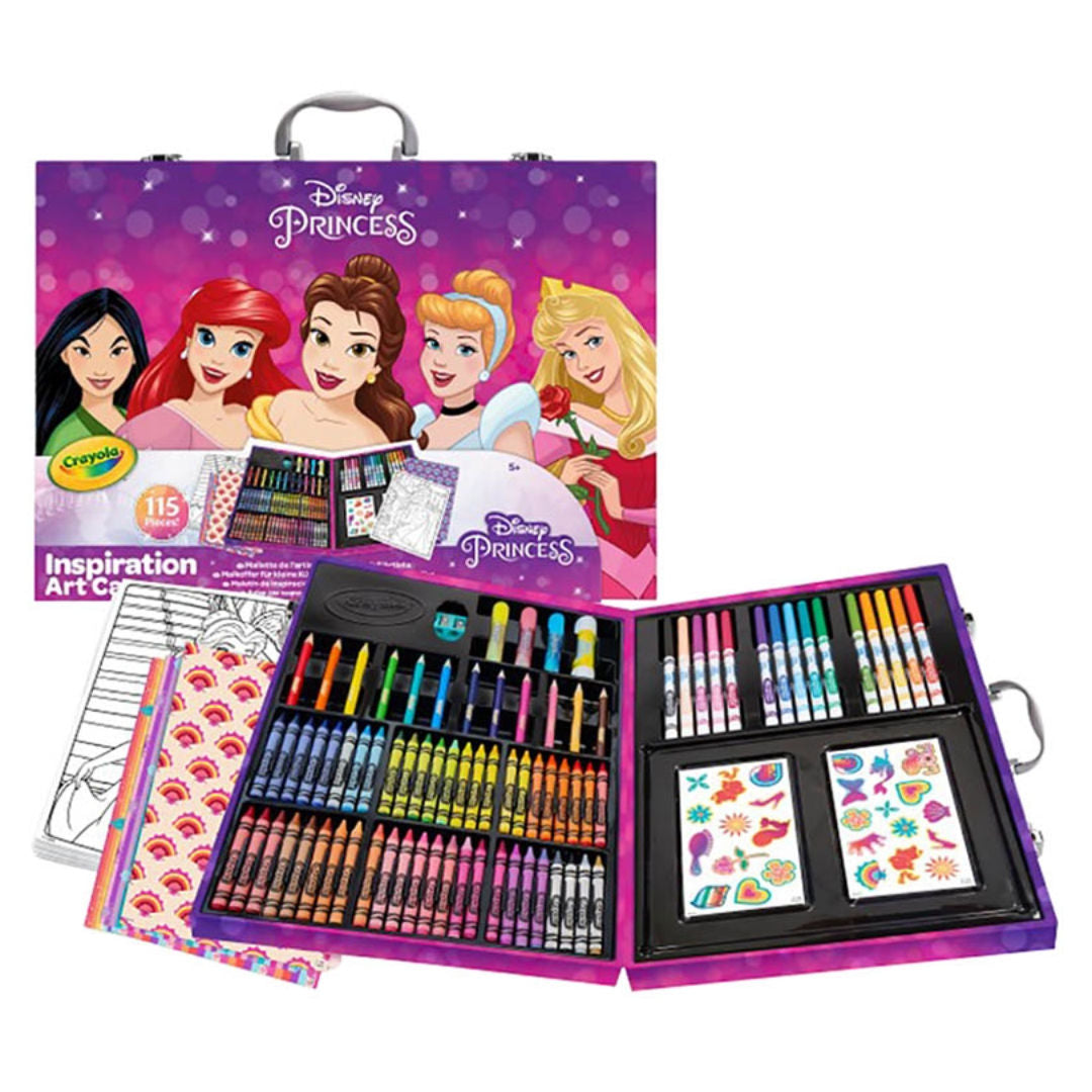 Crayola Disney PRINCESS Inspiration Art Case, 115 Pieces