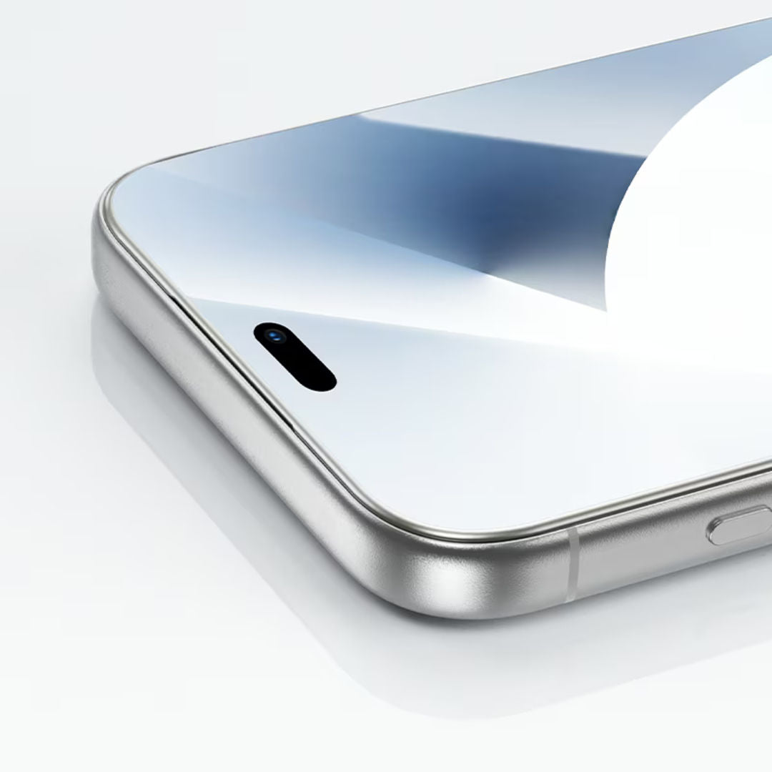 Hoco A43 Stainless Steel Frame Full Screen HD Tempered Glass for iPhone 18 Pro, iPhone 17 Pro, HD & High Transparency, Stainless Steel Frame