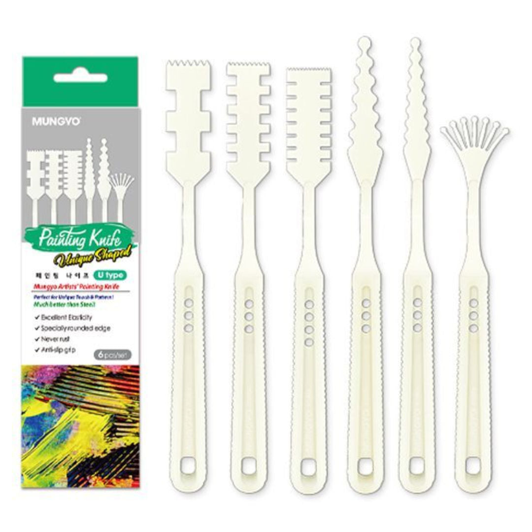 Mungyo Painting Knife Set, 6 Pieces, MPPKU-6