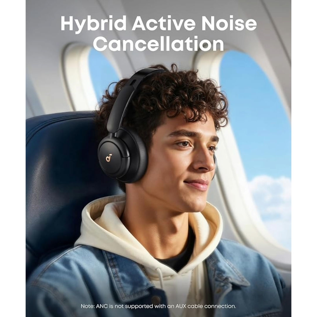 Anker Soundcore Life Q30 Wireless Headphones, Hybrid ANC, Hi-Res Audio, 60H Playtime, Blue