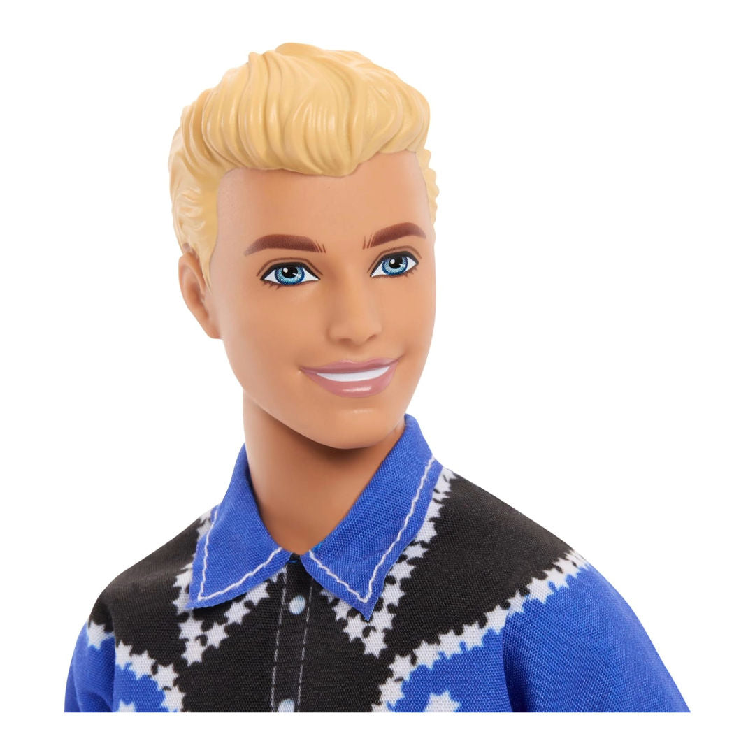 Barbie Fashionistas Ken Doll #226, 65th Anniversary Collectible with Western Outfit, Blonde Hair