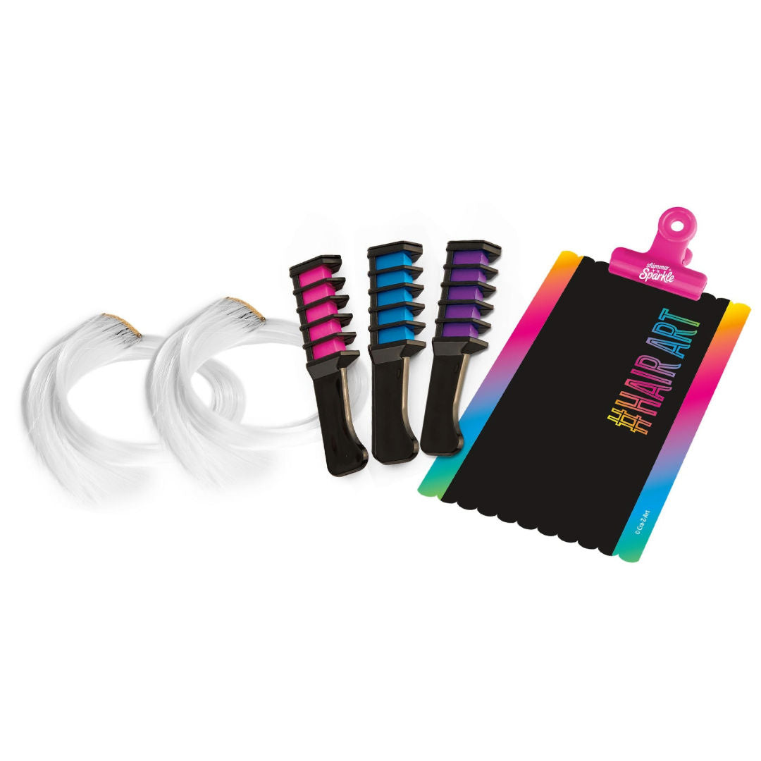 Cra-Z-Art Shimmer ’n Sparkle Color FX Hair Extensions Studio Kit, 8+ Years