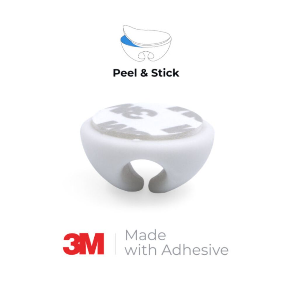 Blupebble Anchor One Cable Manager, 3M Adhesive